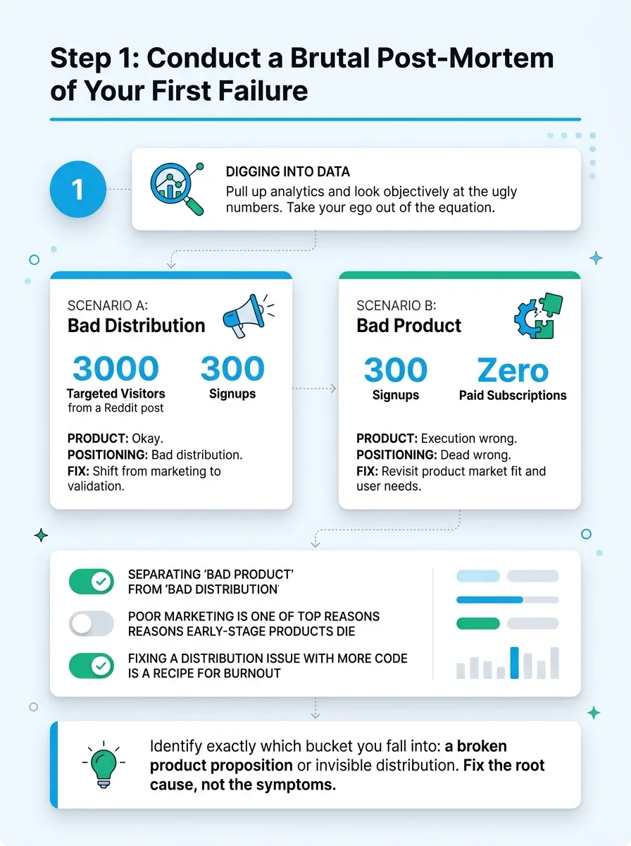 Step 1: Conduct a Brutal Post-Mortem of Your First Failure
