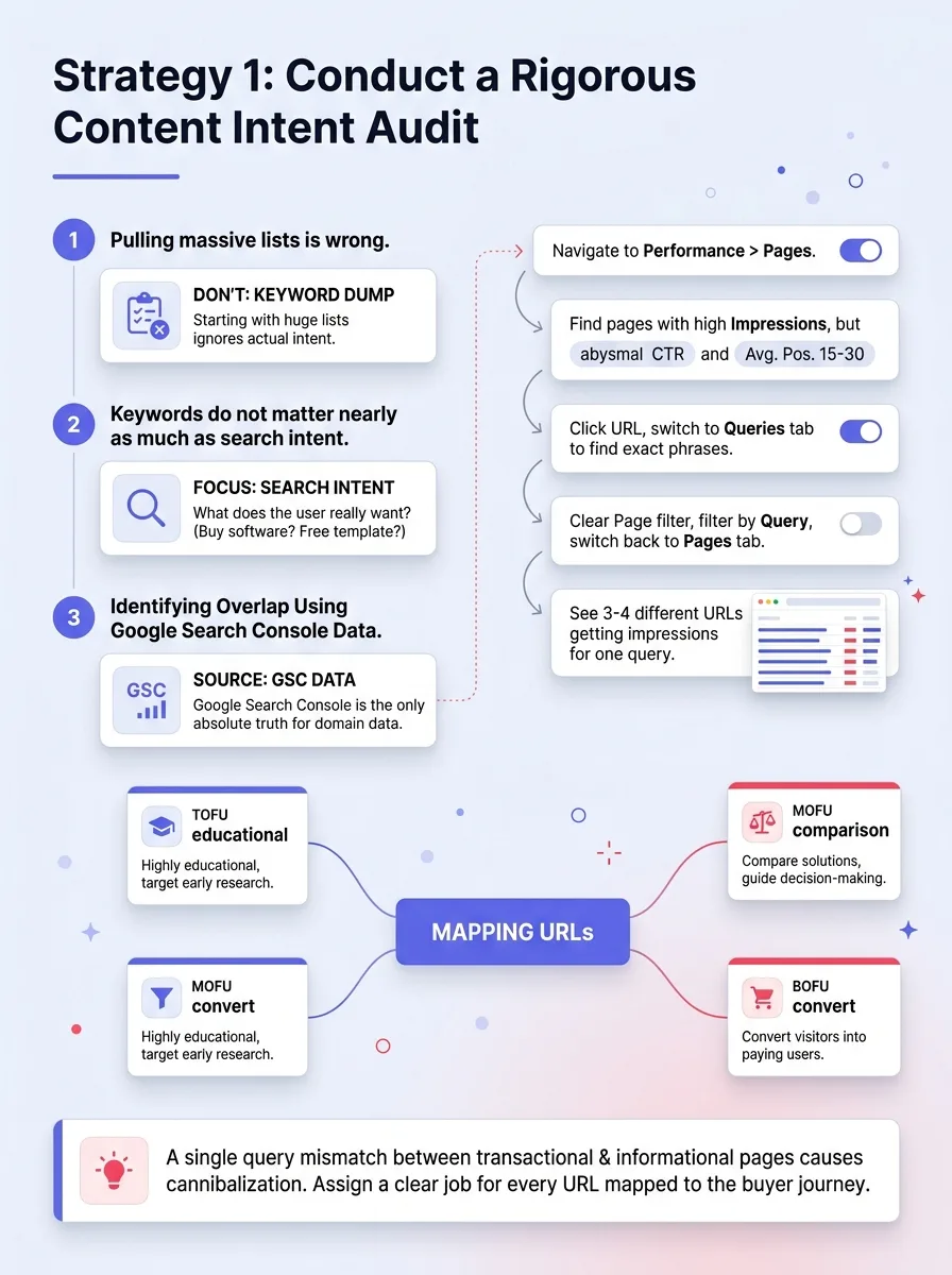 Strategy 1: Conduct a Rigorous Content Intent Audit