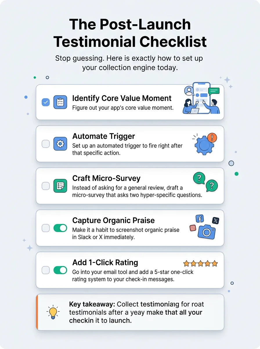 The Post-Launch Testimonial Checklist