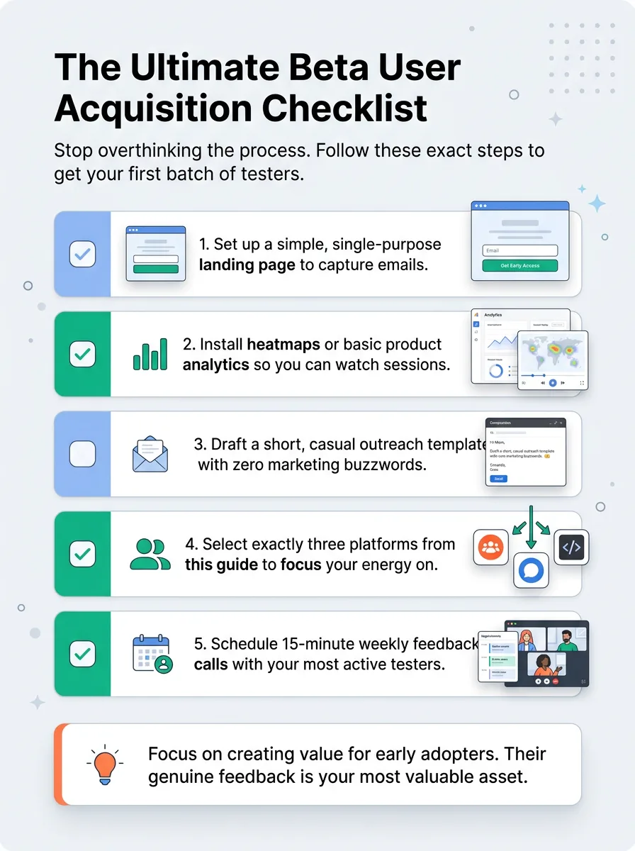 The Ultimate Beta User Acquisition Checklist