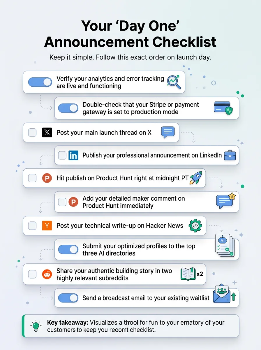 Your 'Day One' Announcement Checklist
