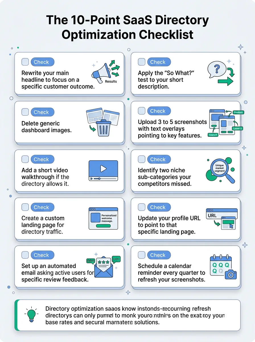 The 10-Point SaaS Directory Optimization Checklist