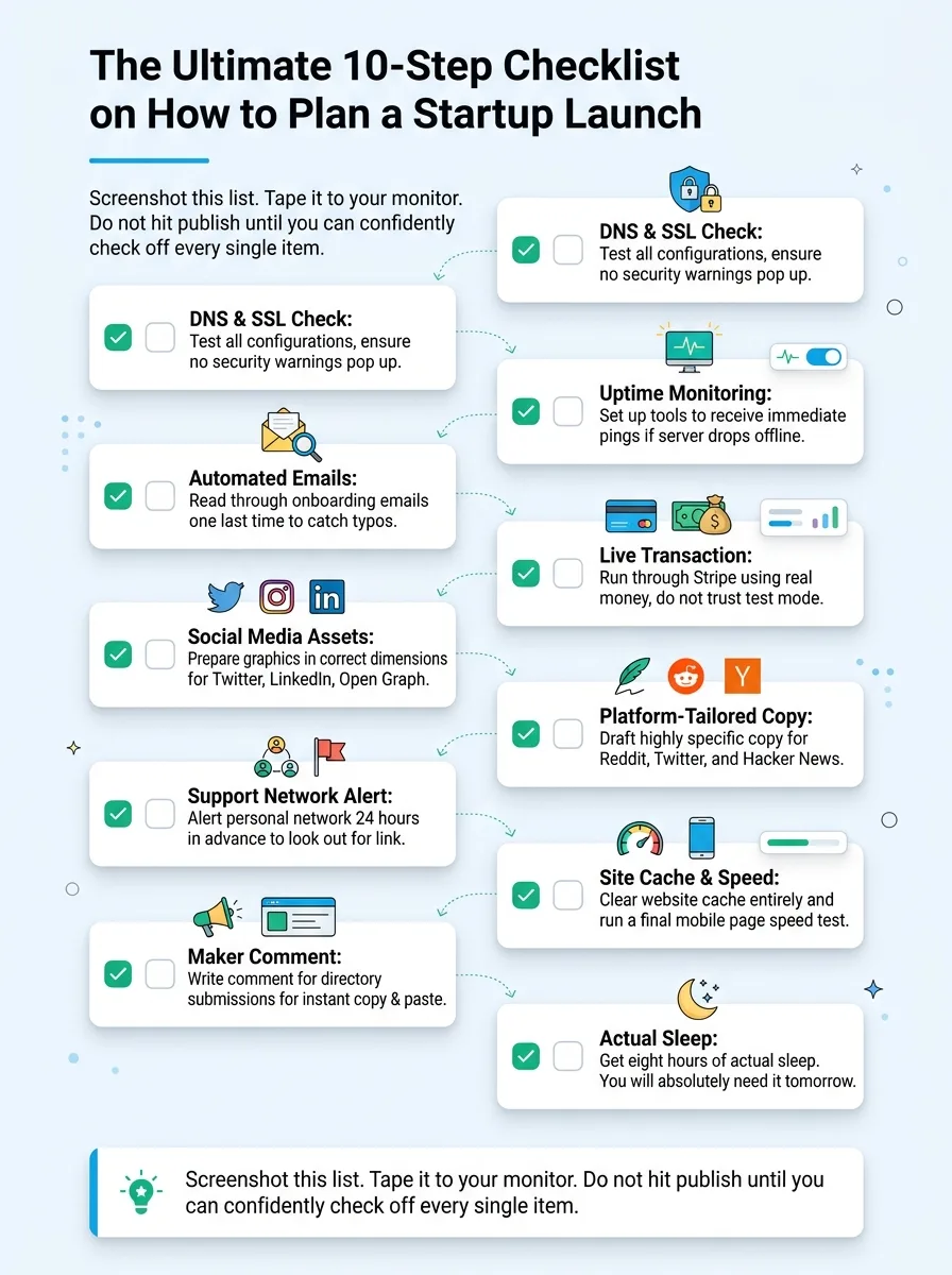 The Ultimate 10-Step Checklist on How to Plan a Startup Launch
