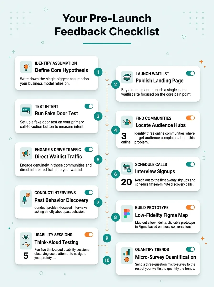 Your Pre-Launch Feedback Checklist