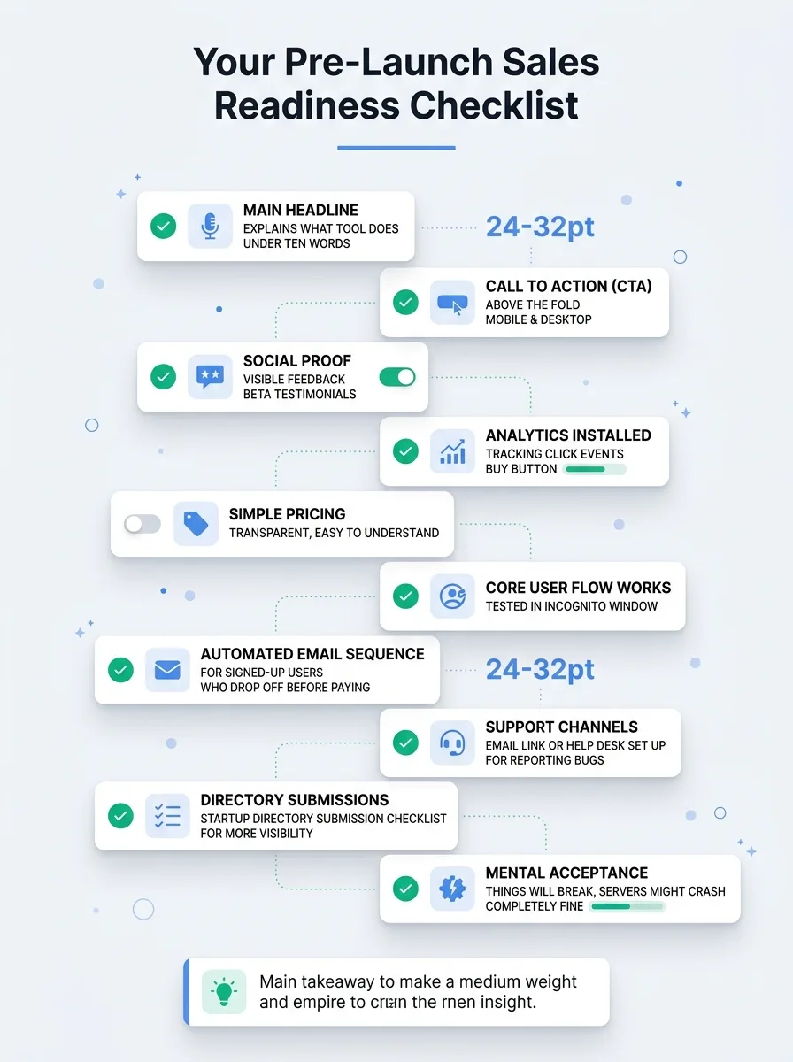 Your Pre-Launch Sales Readiness Checklist
