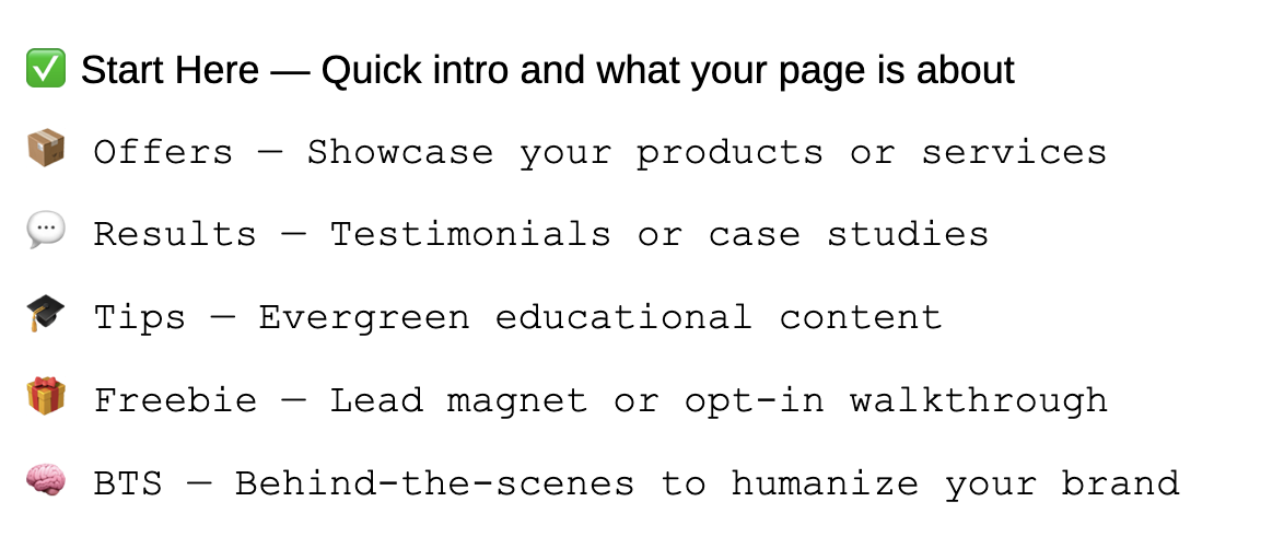 Instagram bio emojis