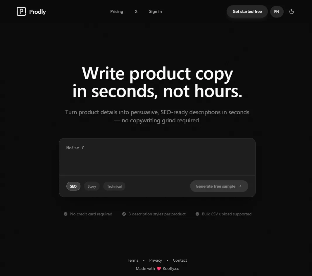 AI Product Description SaaS Source Code — WeekHack